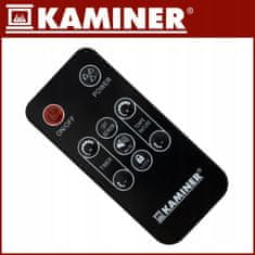 Kaminer 2500W WIFI pametni stekleni električni konvektorski grelec LCD + APP in daljinec črn