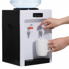 sarcia.eu Črno-belo električni, majhen AVTOMATI za steklenice z vodo, topla/hladna voda 550 W, 220 V, za dom/pisarno 4,5-18,9 l