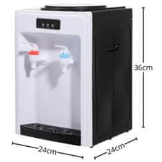 sarcia.eu Črno-belo električni, majhen AVTOMATI za steklenice z vodo, topla/hladna voda 550 W, 220 V, za dom/pisarno 4,5-18,9 l