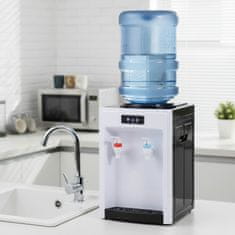 sarcia.eu Črno-belo električni, majhen AVTOMATI za steklenice z vodo, topla/hladna voda 550 W, 220 V, za dom/pisarno 4,5-18,9 l