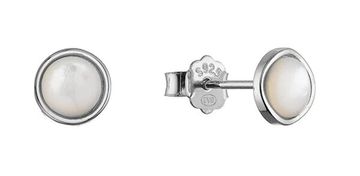 Evolution Group Srebrni uhani Kolesca z biserovino 11705.1