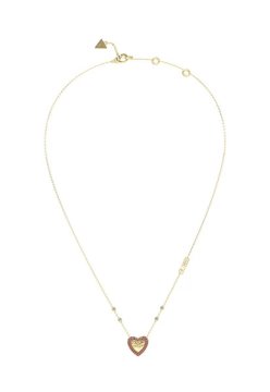Guess Pozlačena ogrlica s srcem Beloved JUBN05007JWYGPKT/U