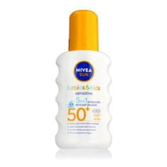 Nivea Sun Babies & Kids Sensitive Protect Spray vodoodporna zaščita pred soncem za telo za vse tipe kože 200 ml