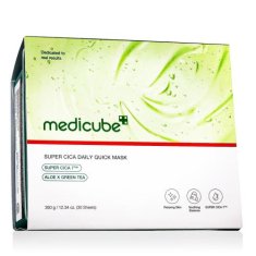 Medicube Super Cica Daily Quick Mask maska za obraz za vse tipe kože 30 kos unisex