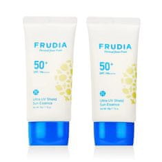 FRUDIA Ultra UV Shield Sun Essence zaščita pred soncem za obraz za vse tipe kože 2x50 g unisex