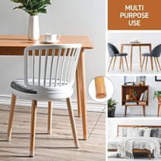 Netscroll Silikonski ščitniki za noge stolov z drsnim filcem, prozorni pokrovčki za noge stolov, raztegljivi, proti praskam in hrupu, komplet 16 kosov (4 stoli), Softies 