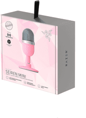 Razer Seiren Mini, roza. Mikrofon 