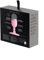 Razer Seiren Mini, roza. Mikrofon 