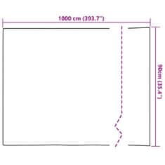 Vidaxl Statična folija za okna Transparentno 90 x 1000 cm PVC