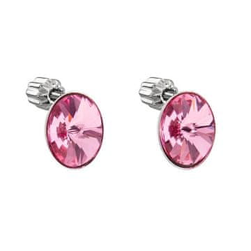 Evolution Group Roza uhani s kristali Swarovski 31274.3 rose