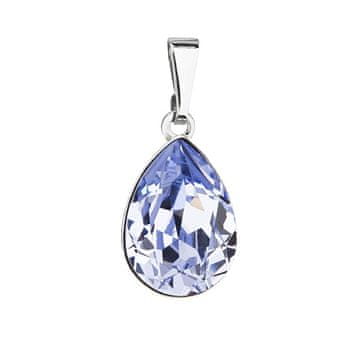 Evolution Group Očarljiv obesek s kristalom Swarovski Drop 54016.3 sivkaste barve