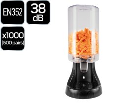 shumee Dozirnik ušesnih čepkov 38 dB, 500 parov