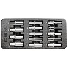 shumee 1/2" dolgi nastavki, 8–21 mm, komplet 14 kosov, vložek
