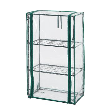 shumee Rastlinjak 46 x 24 x 80 cm, PVC folija, kovinska konstrukcija