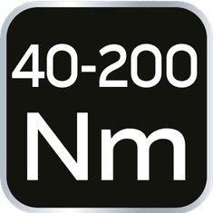 shumee 1/2" momentni ključ, 40–200 Nm