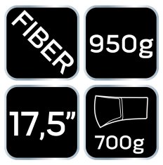 shumee Sekira 950 g, glava 700 g, ročaj iz vlaken, 17,5"