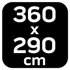 shumee Vodoodporna ponjava 360 x 290 cm 210T PU3000