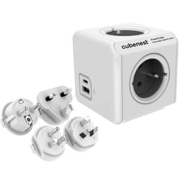 CubeNest PowerCube Rewirable USB siva