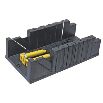 shumee Plastična škatla za poševno rezilo 326x122x78 mm, s sponkami