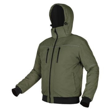 Topex OUTDOOR izolirana jakna s kapuco, zelena, velikost L