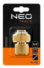 slomart NEO TOOLS Prehodna spojka za cev, 3/4", mesingana