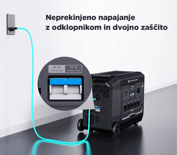 UPS funkcija in razširljiva baterija