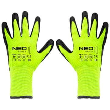 slomart Delovne rokavice NEO TOOLS, vel. 9, flis, lateks