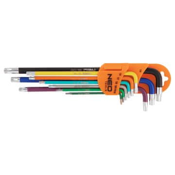 shumee Torx ključi T10-50, komplet 9 kosov, barvni