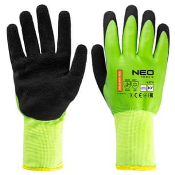 slomart Delovne rokavice NEO TOOLS, ojačane z lateksom, vel. 10