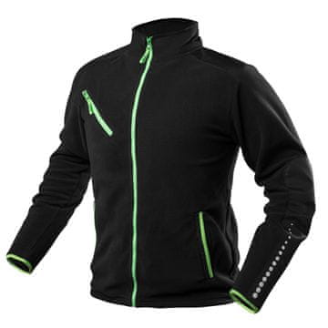 slomart Delovni flis PREMIUM, črn, vel. XL