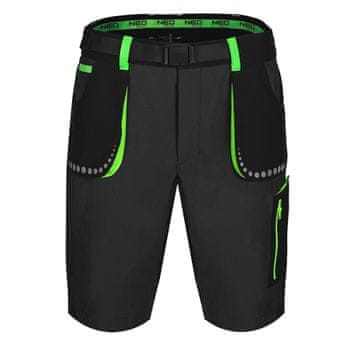 slomart Moške kratke delovne hlače PREMIUM 4-way stretch, črne, vel. XXL