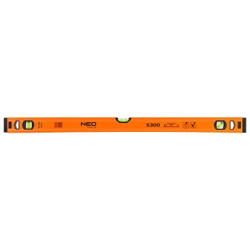 shumee Aluminijasta vodna tehtnica S 300, 3 libele, 80 cm