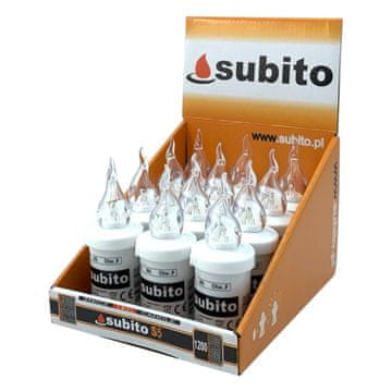 shumee Vložki za sveče Subito S5 LED, 12 kosov, beli