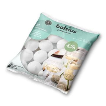 shumee Bolsius BAG plavajoče sveče 4,5h 20 kosov bele barve