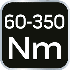 shumee 1/2" momentni ključ, 60–350 Nm