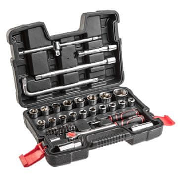 Topex Nasadni ključi 1/4", 1/2", komplet 47 kosov