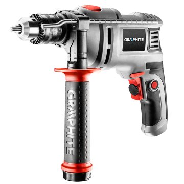 shumee Udarni vrtalnik 650 W, 13 mm vpenjalna glava z ključem, hitrost 0–3000 min⁻¹, kovček za prenašanje