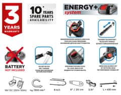 shumee Vrtno orodje 2 v 1 na drogu - motorna žaga in obrezovalnik žive meje Energy+ 18V, brez baterije
