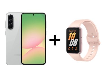 Samsung Galaxy A56 5G pametni telefon, 8/256GB, Izjemna siva + Fit3 pametna zapestnica, roza/zlata (SM-A566BZAAEUE - 1)
