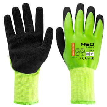 slomart Delovne rokavice NEO TOOLS, ojačane z lateksom, vel. 8