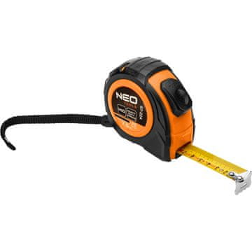 Topex Jekleni merilni trak 7,5 m x 25 mm, samodejno zaklepanje, dva gumba za zaustavitev