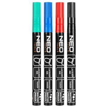 slomart NEO TOOLS Gradbeni marker, set 4 barv
