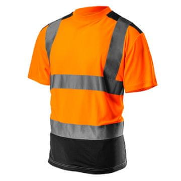 slomart Delovni visokovidljivostni T-shirt NEO TOOLS, oranžen/temen spodnji del, XL