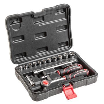 Topex Komplet nasadnih ključev 1/4", 15 kosov.