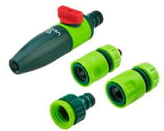 shumee Komplet z ravnim razpršilcem, priključki, priključkom za pipo 1/2"