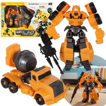 Mega Creative ROBOT transformacijska igrača, oranžni robotski avto 2v1, igrača za otroke 3+ MEGA CREATIVE