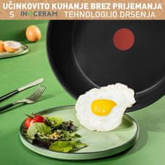 Tefal Renew+ Black visoka ponev s pokrovom, 24 cm (C4363253)