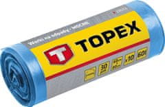 slomart TOPEX Vreče za smeti 120 L, modre, 40 mikronov, 10 kosov