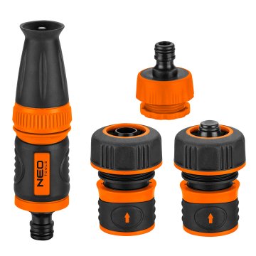 shumee 3/4" komplet z ravnim razpršilcem, priključki in priključkom za pipo