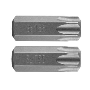 Topex TORX nastavek T55 x 30 mm, S2 x 2 kosa.